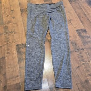 Under Armour Heathered Gray Performance Leggings XL Gorpcore Yoga Hiking